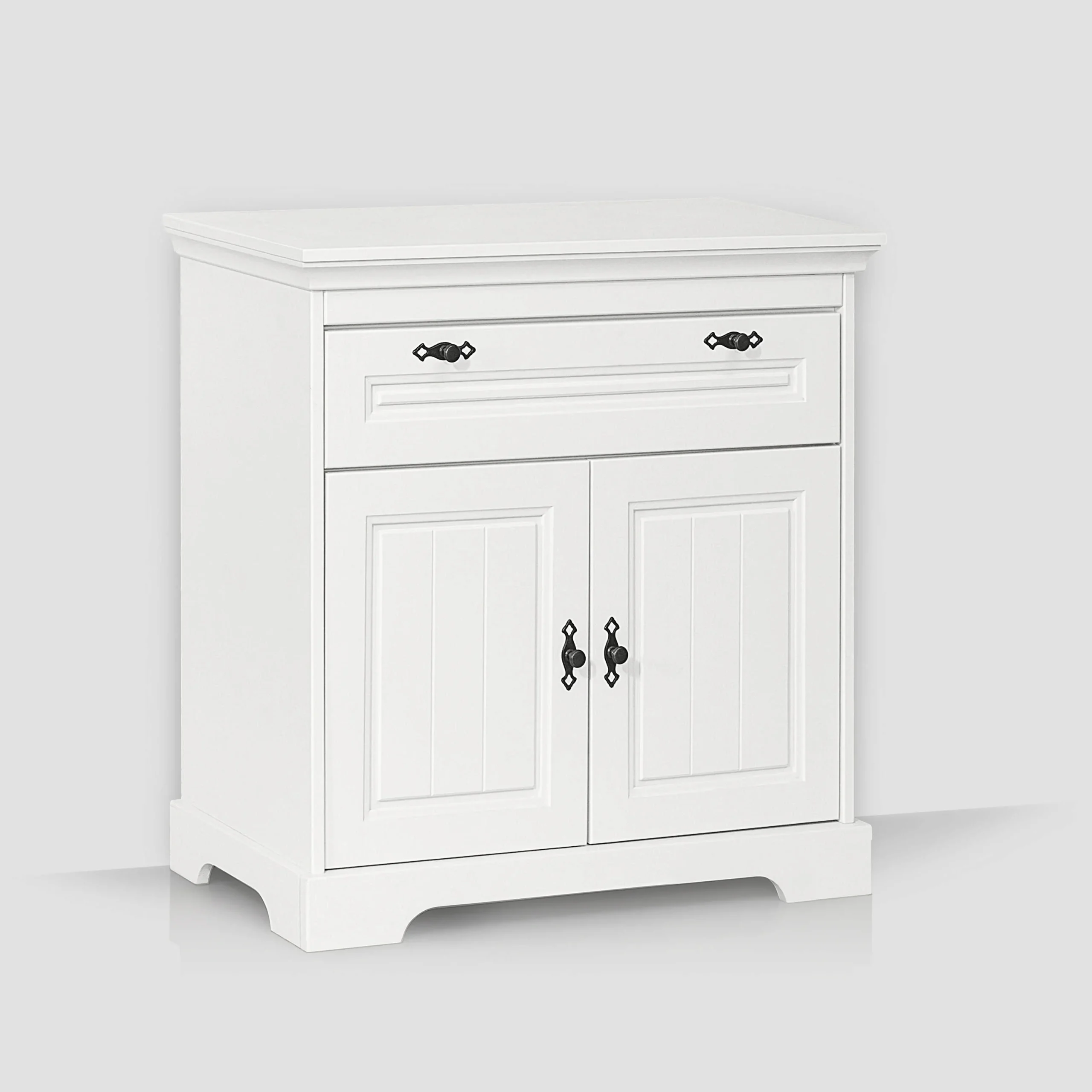 Commode Linnea à 2 portes et 1 tiroir, en bois massif