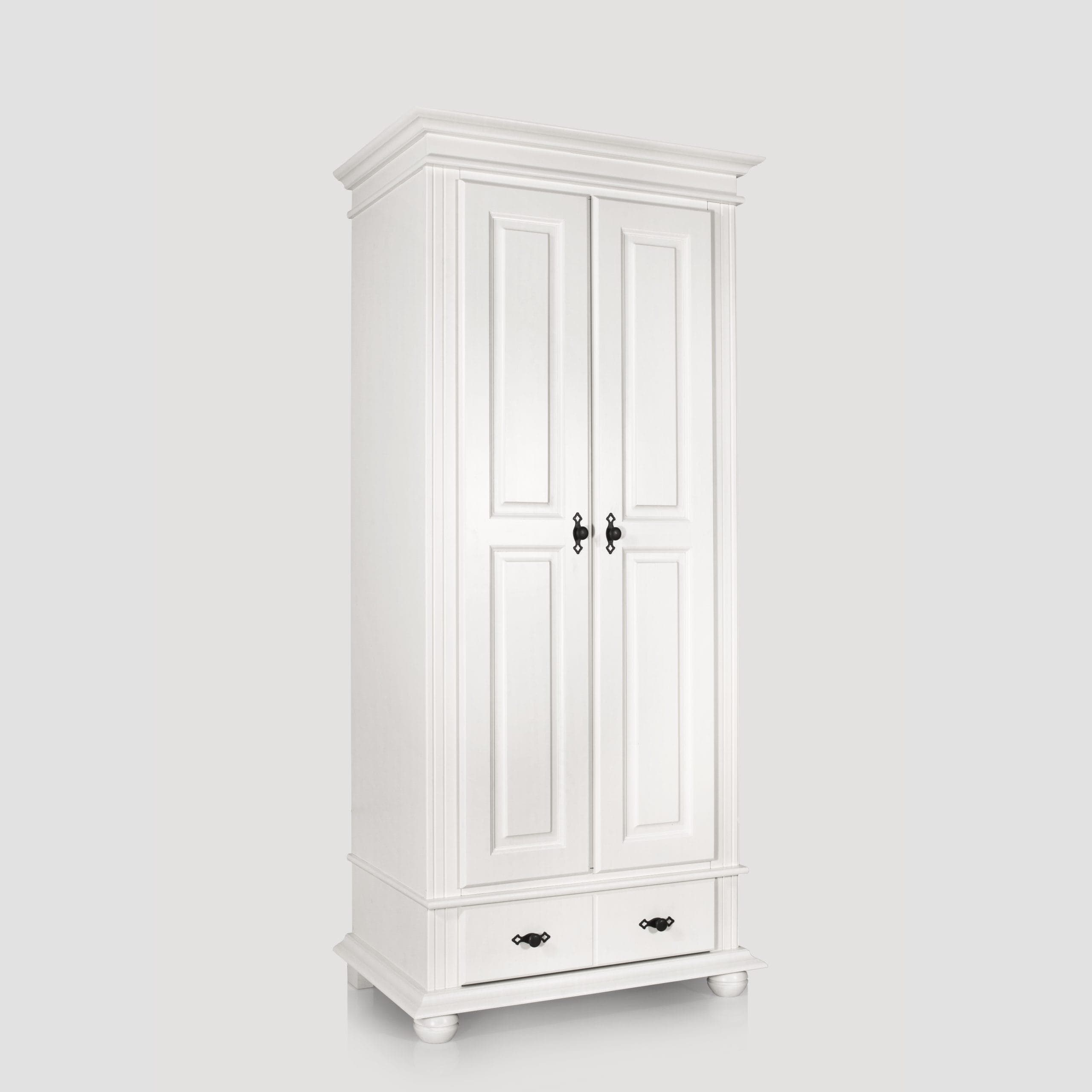 Armoire Nordby à 2 portes étroites en bois massif
