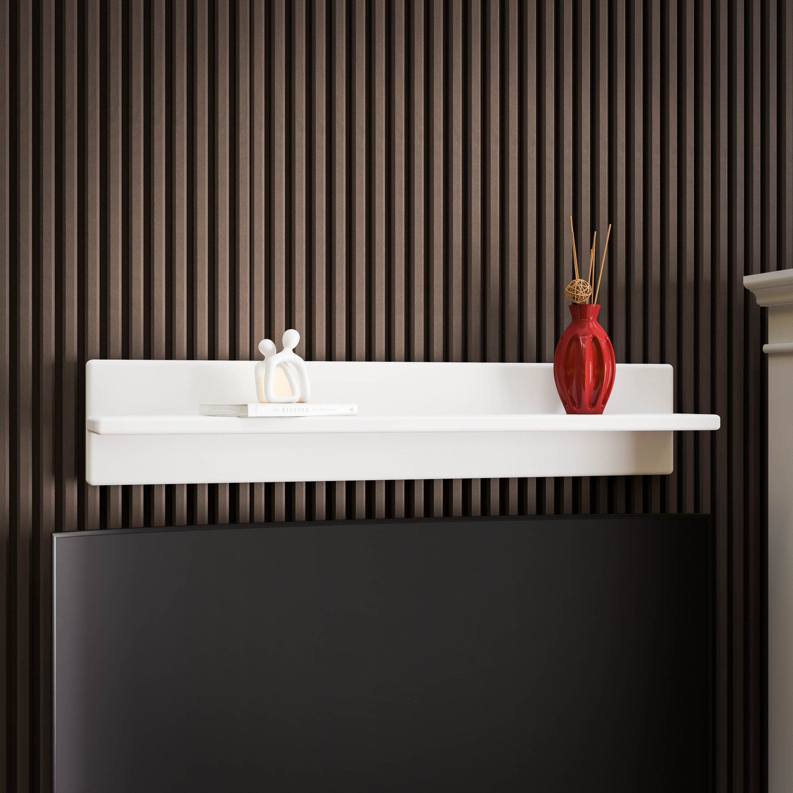 Grande étagère murale Skagen en bois d'épicéa massif