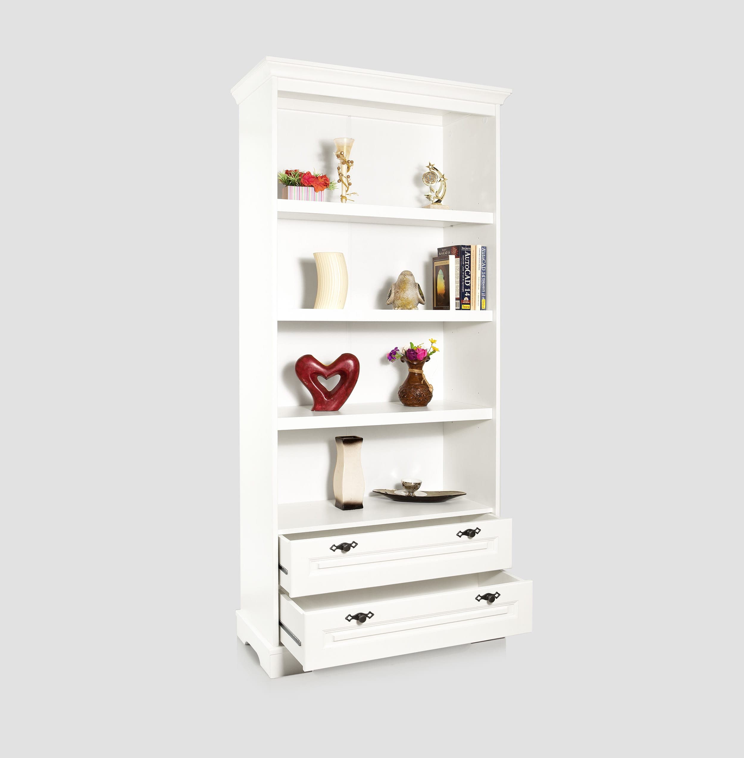 Étagère « Linnea » en bois massif, 90 x 42 x 198 cm