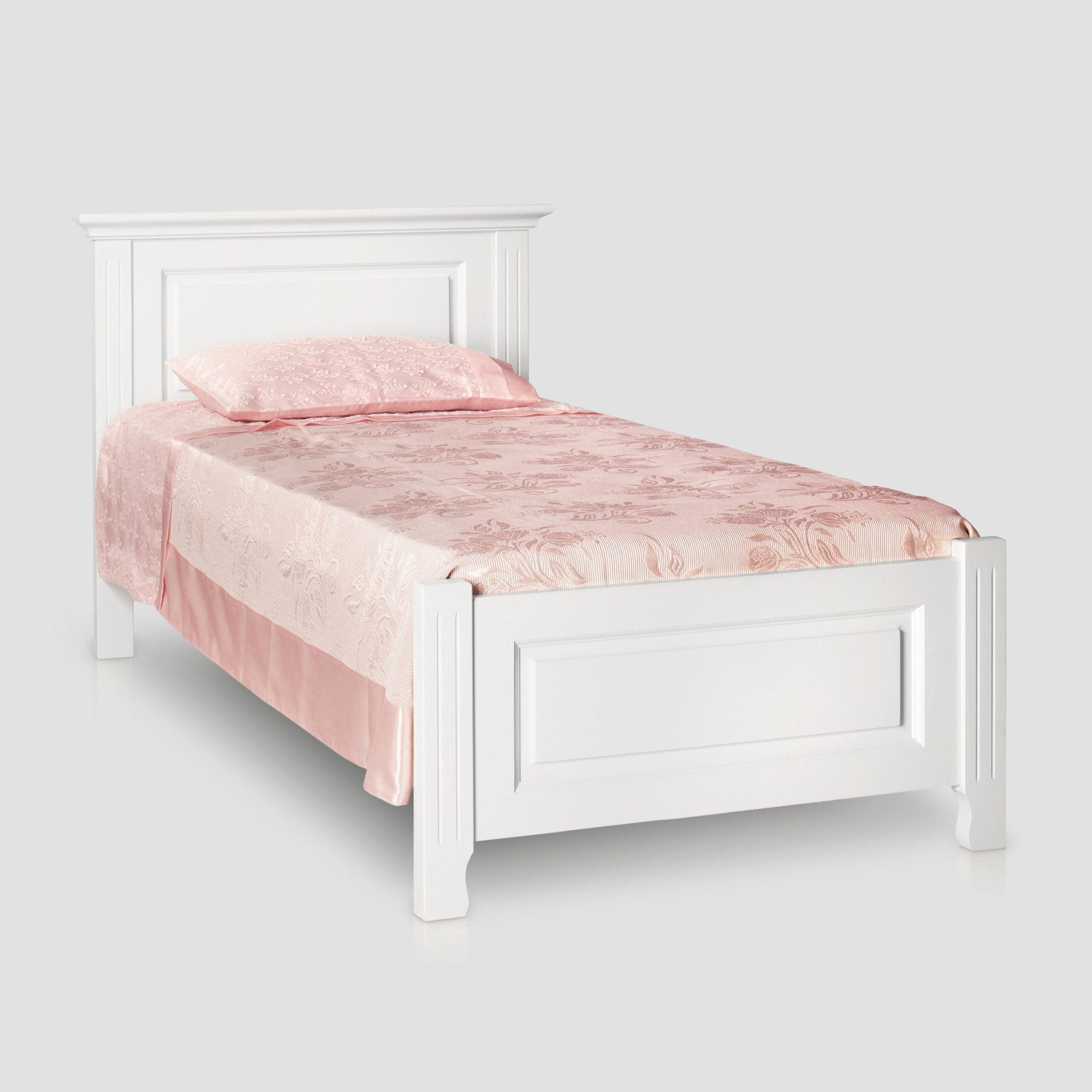 Lit Birk en bois massif, large de 90 cm, pour une personne
