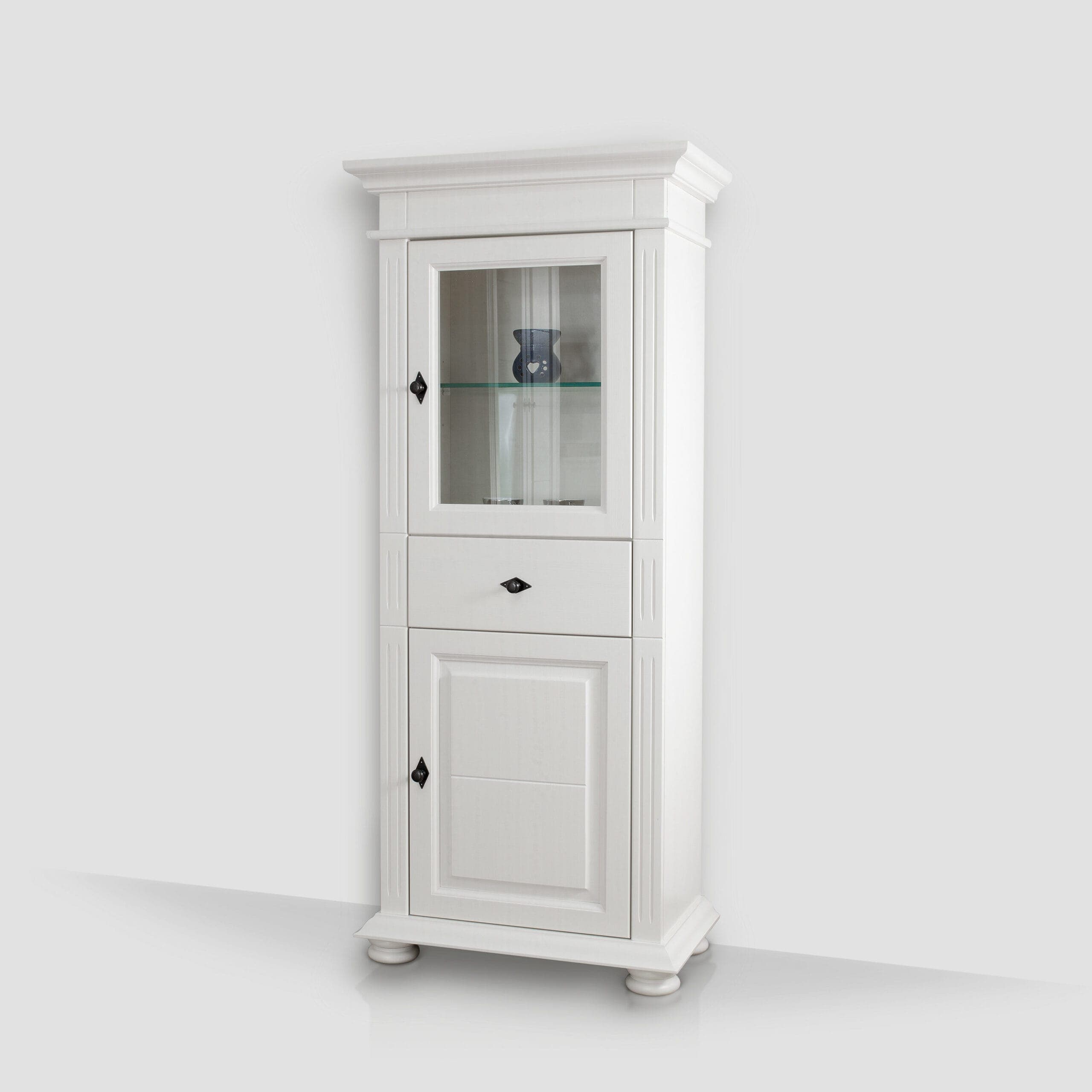 Petite vitrine Skagen en bois de sapin massif