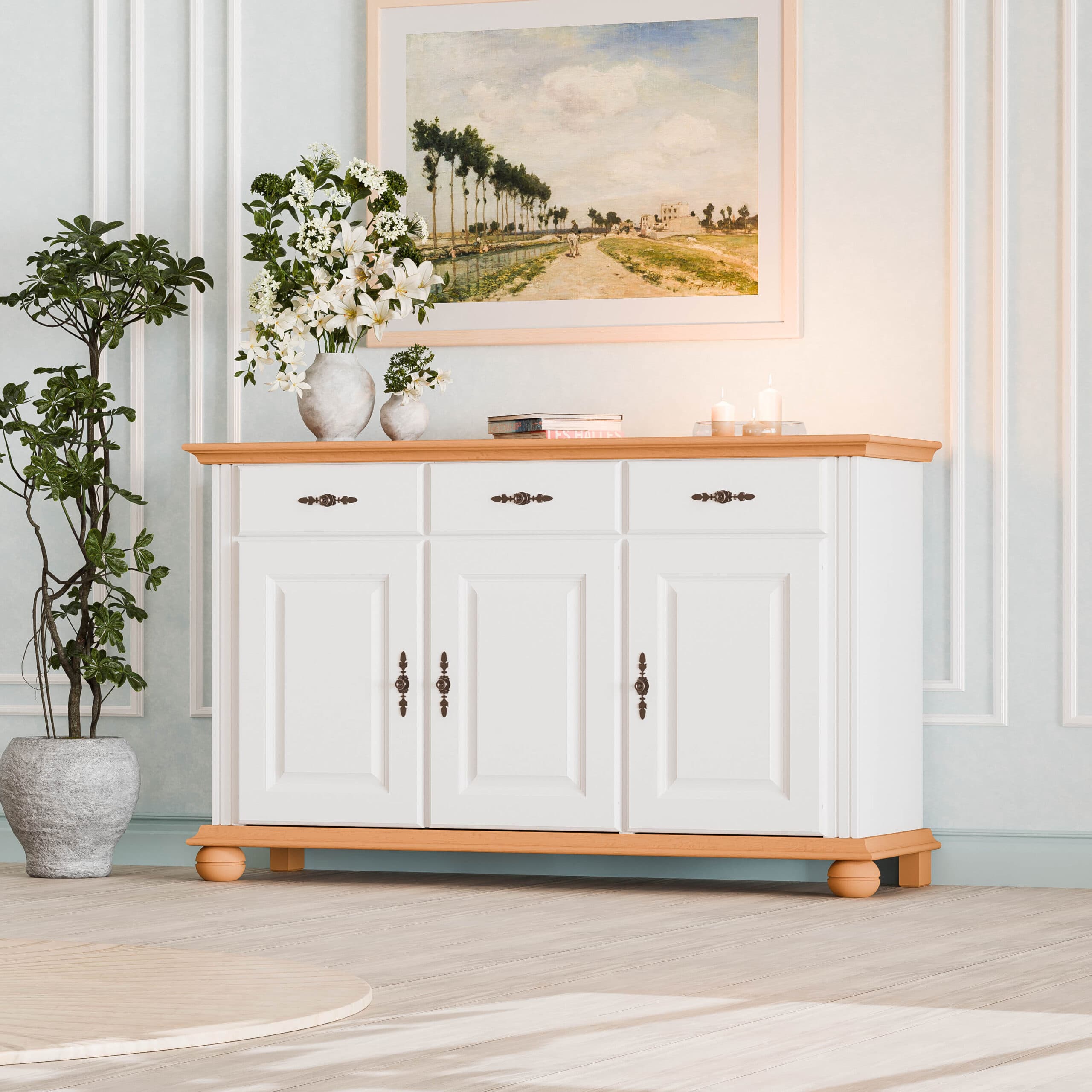 Commode « Nordby » à 3 portes et 3 tiroirs
