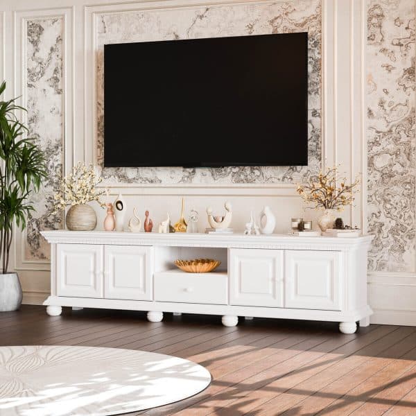 Meuble TV Fjord 200 en bois massif pour le salon