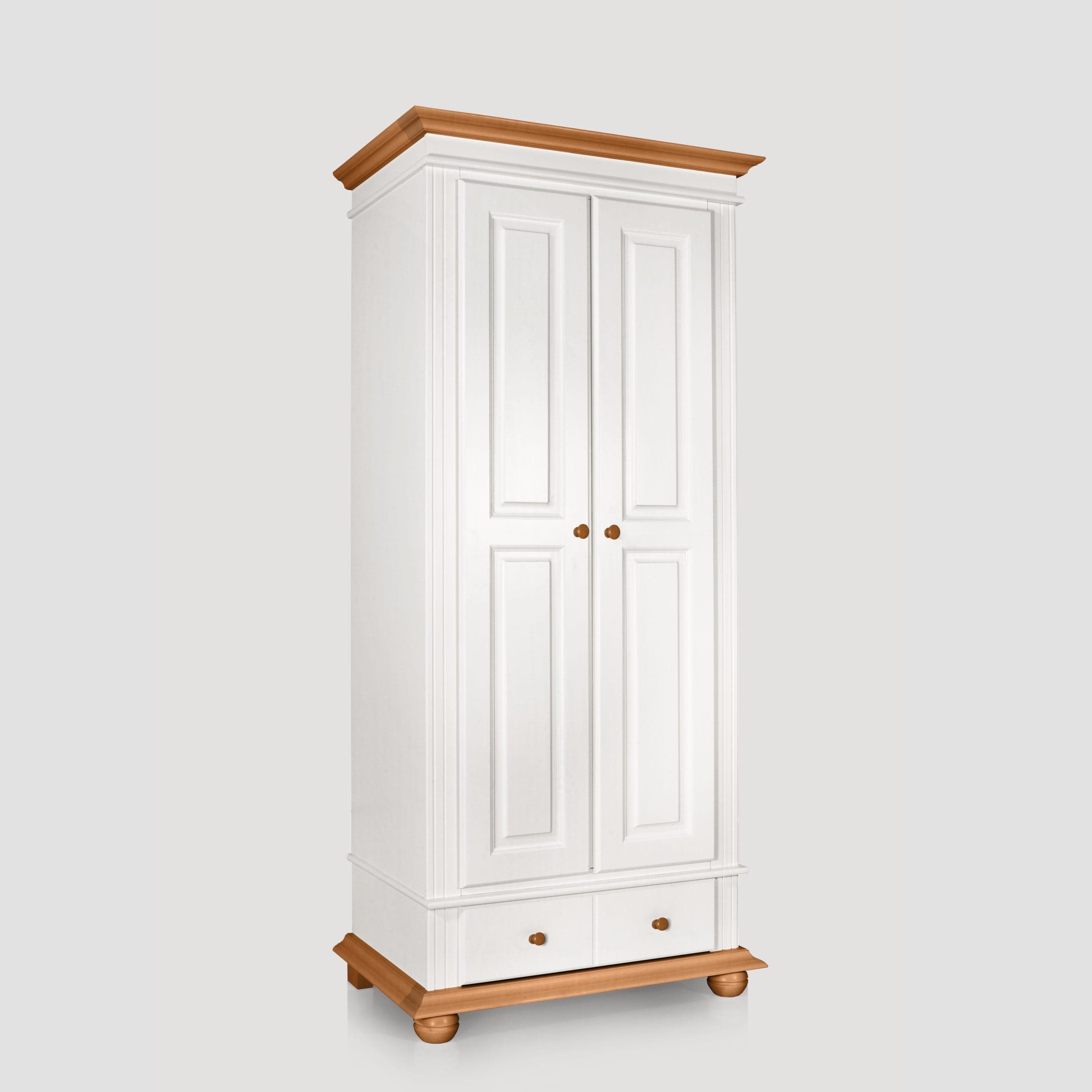 Armoire Nordby à 2 portes étroites en bois massif