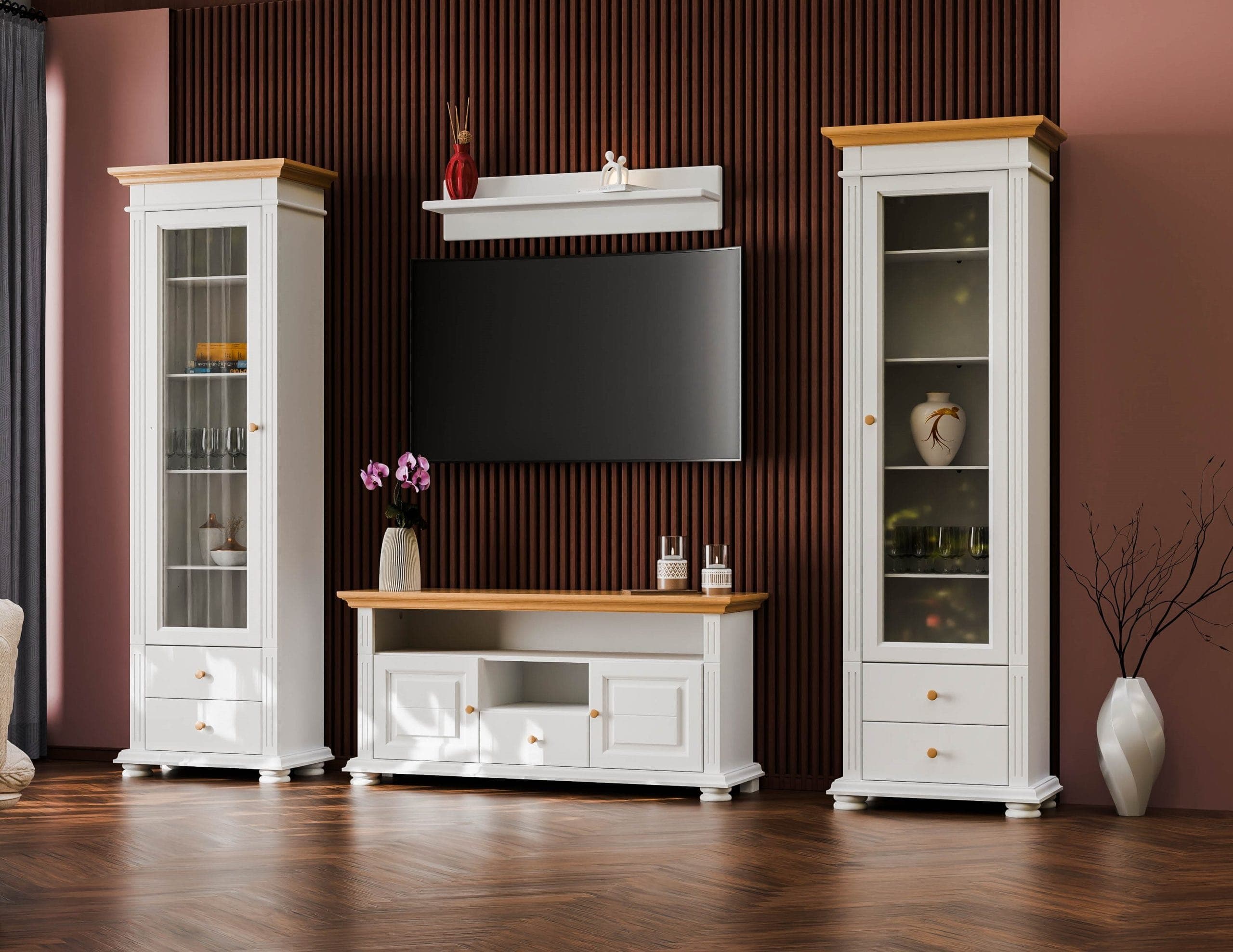 Ensemble de salon « Skagen 9 » en bois d'épicéa massif