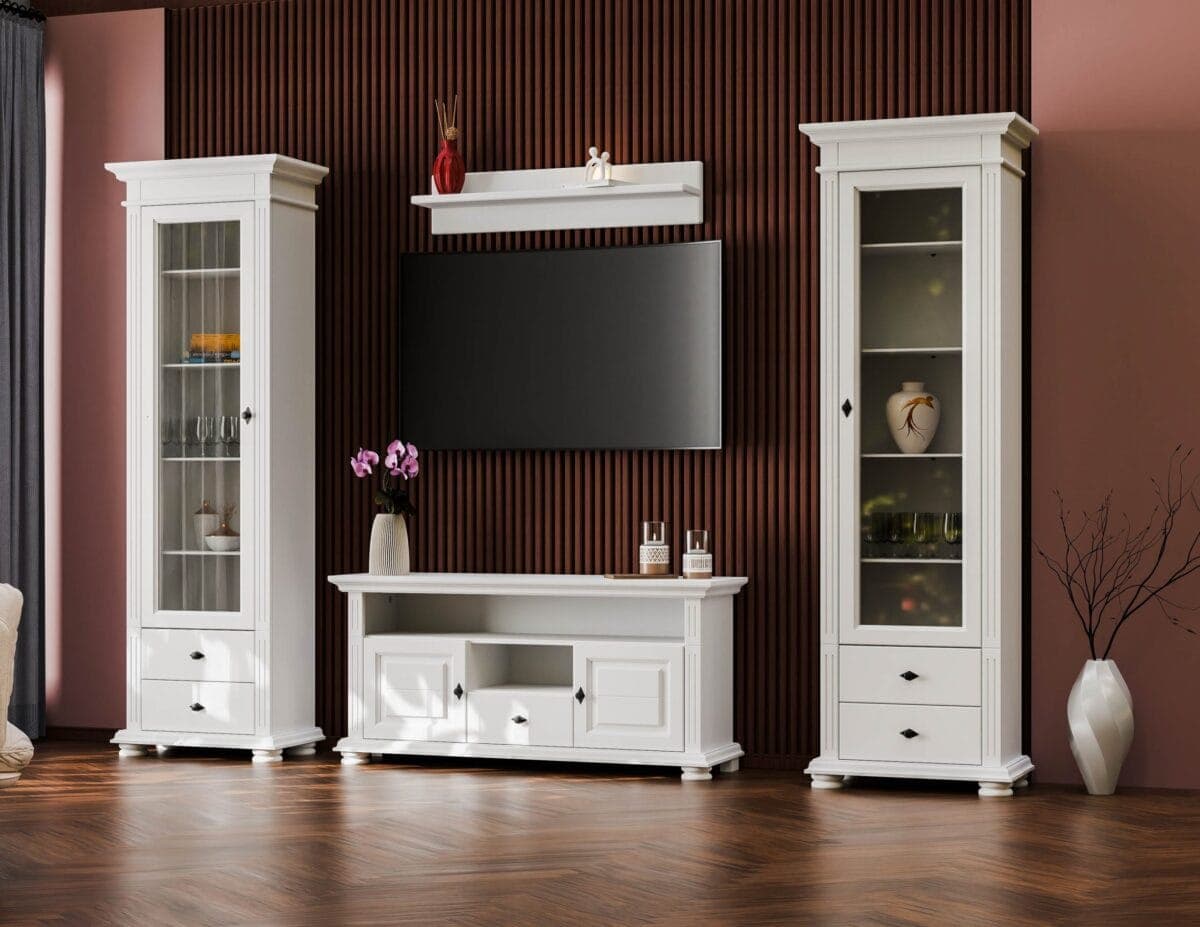 Ensemble de salon « Skagen 9 » en bois d'épicéa massif