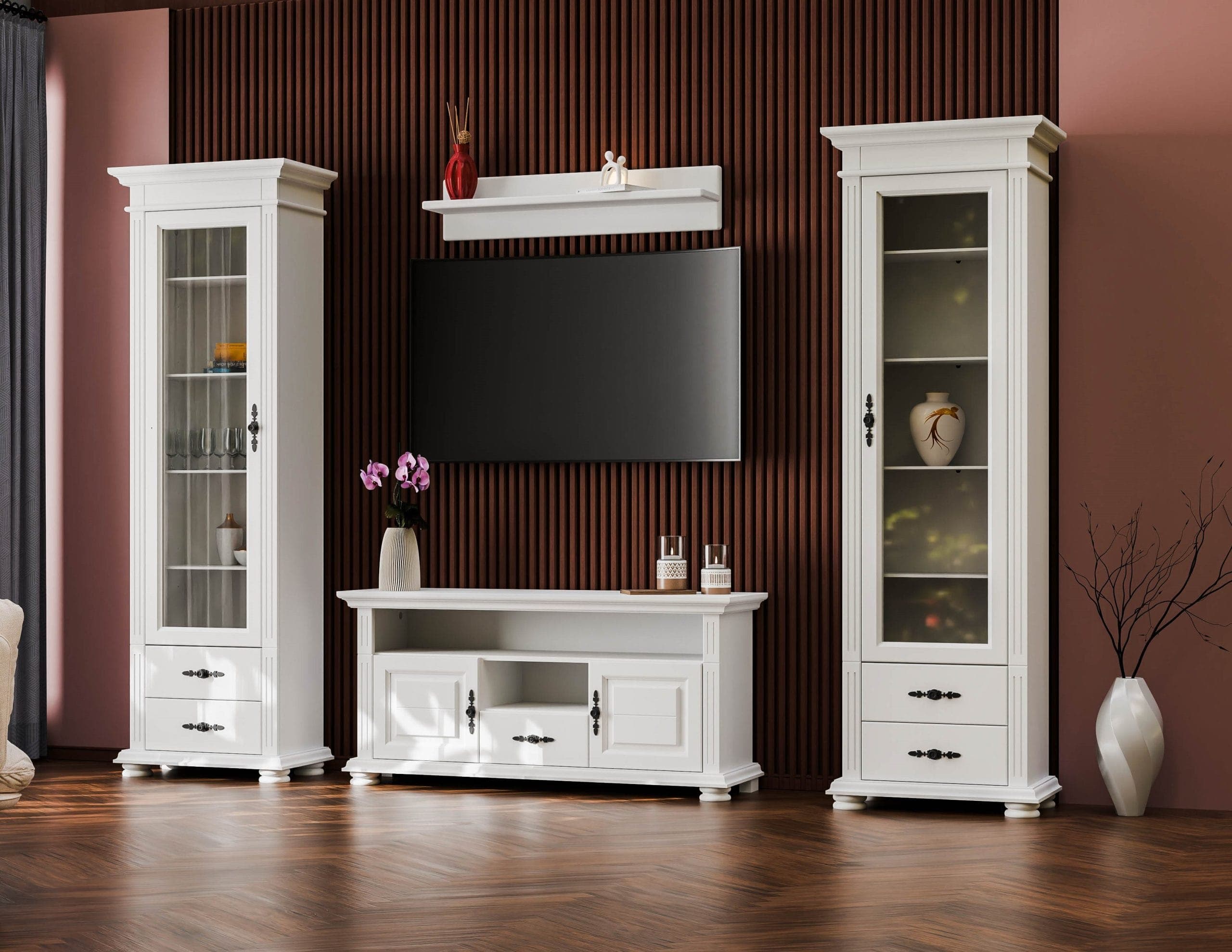 Ensemble de salon « Skagen 9 » en bois d'épicéa massif